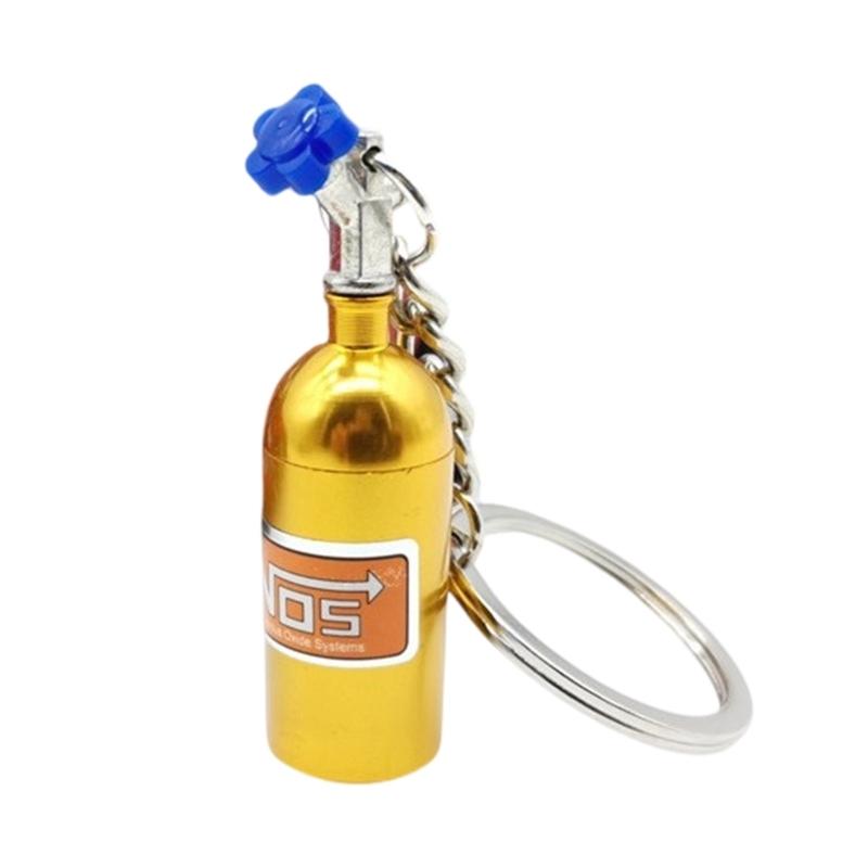 Bottle Replication Keychain, Aluminum Simulation Keyring, Unique Car Decors Accessory Suitable for Drivers