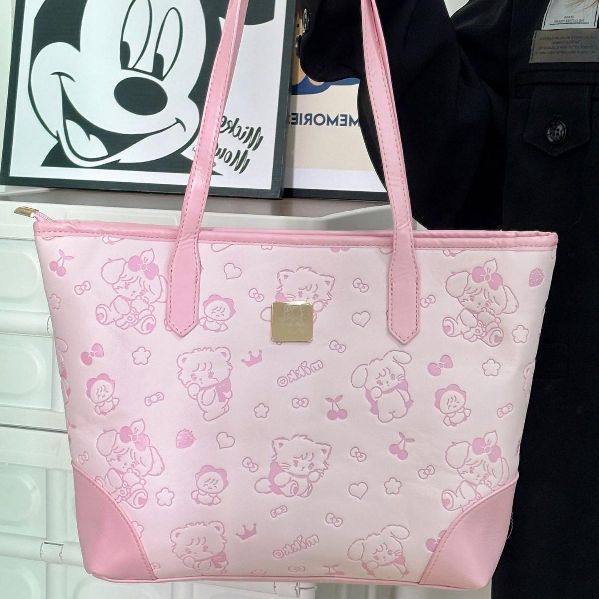 

Сумка-тоут на плечо Simoda 2024, розовая: Модная осенне-зимняя рабочая сумка розовый