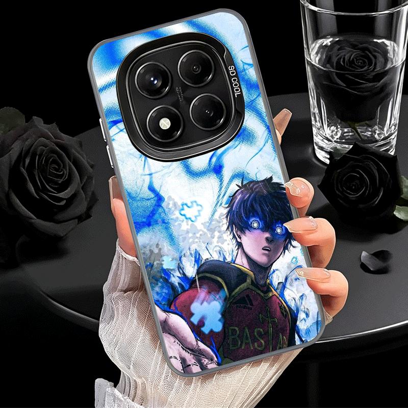 Blue L-Lock Isagi Yoichi Soft Phone Case for Samsung Galaxy S24 S25 FE S26 Edge S23 Ultra S22 Plus S21 + Shockproof Cover Back S