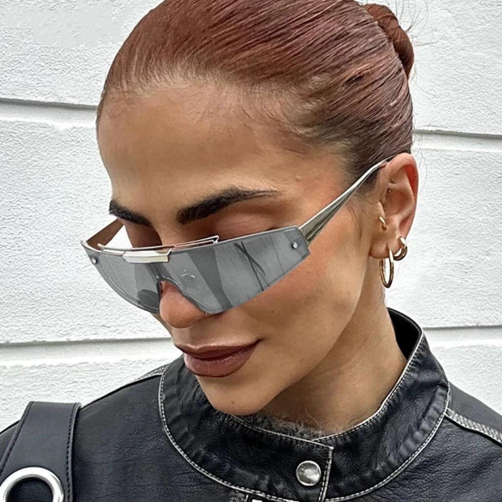 Luxury Oversized Square Integrated Type Women Sunglasses Sports Cycling Glasses Eye Protection Windproof Men Sun Glasses UV400