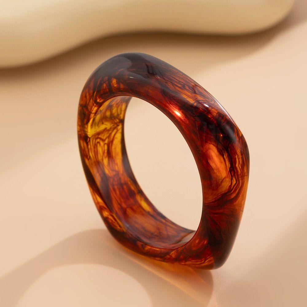 Vintage Wide Chunky Bangles Exaggerated Geometric Charm Bracelets  Gifts for Women Girl