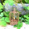 Mini Bird Cage Rose Gold Decorative Birdcages Small Simulation Birdcage Nament Accessories For 12 Scale Mini House Micro