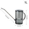 1L Long Spout Watering Can with Handle Detachable Lid Garden Irrigation Spraying Pot for Indoor Outdoor Plants Flower Office