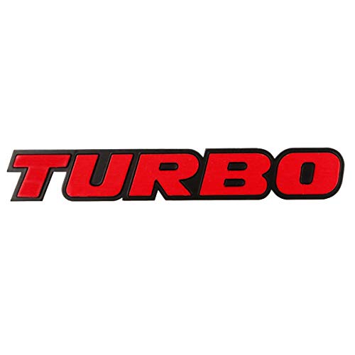 

[NEGUES] Эмблема Turbo TURBO Эмблема автомобиля Наклейка на автомобиль 25 мм x 157 мм Красная