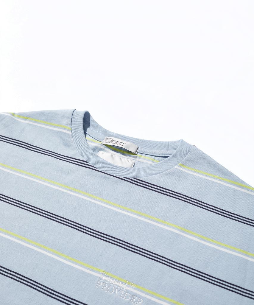 SOUNDSLIFE Db Stripe T-Shirt Sky Blue