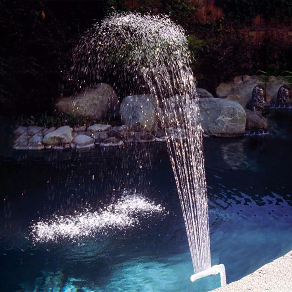 Adjustable Swimming Pool Waterfall Fountain Kit PVC Water Spray Pool Pond Spa Cooling Decorations Swimming Pool Accessories