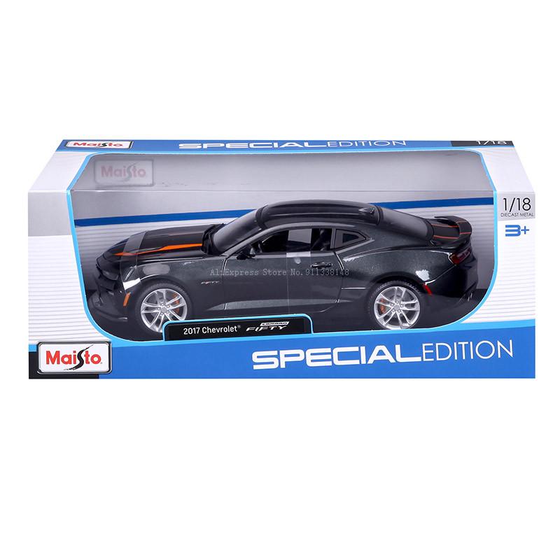 Maisto 1:18 2017 Chevrolet Camaro SS 50th Anniversary Brand Alloy Car Model Static Die Casting Model Collection Gift Toy Gift