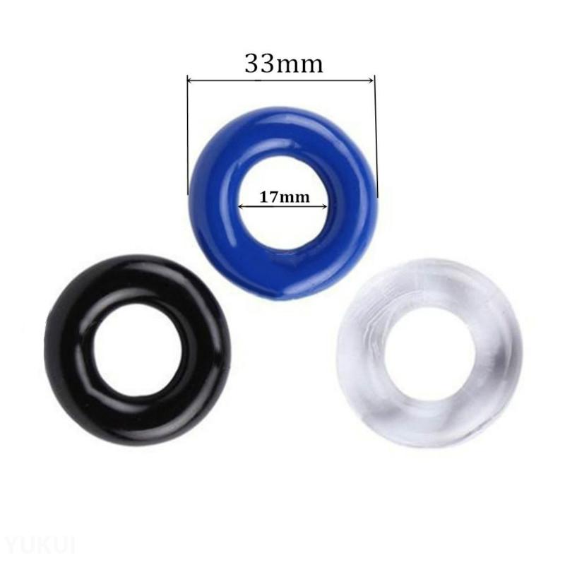3 Pcs/Set Cock Ring Delay Ejaculation Adult Toys For Men Dick Enlargement Silicone Penis Ring Male Sex Toys Stronger