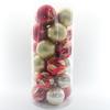 Christmas Decoration 8cm Plastic Balls Party Hanging Ornaments Classic Bucket Set Electroplated Spheres Holiday Decor