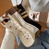 Lustige Dackel Tier Baumwollsocken Wursthund Cartoon-Druck Socken Herbst Winter Warme Socke Niedliche Paarsocke