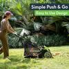 21 Inches Pickup Pro Garden Sweeper - Manual Leaf & Grass Push Lawn Sweeper 2025 USA