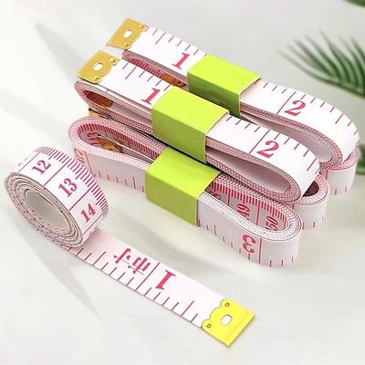 Compact Plastic Sewing Tape Measure for Bust, Waist, and Hip Measurements