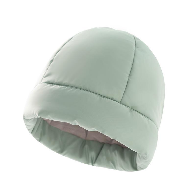 European & American Fleece-lined Windproof Winter Hat - Warm & Thick Feather Velvet Sleep Cap