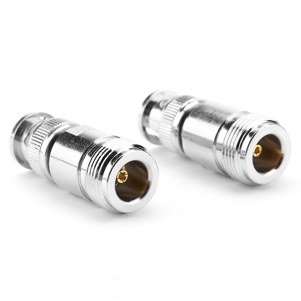 2pcs Type N Female to BNC Male RF Connector Coaxial Adapter Test Converter