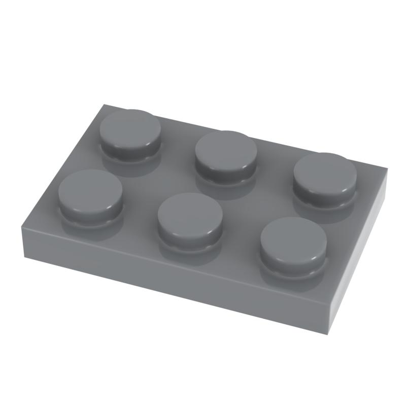 [Funbrick] 50pcs Board 2X3 3021 Works With featuring Famous Construction Brick Classic Construction Blcok Playthings MOC DIY