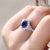 Lindon Classic Ring For Women With Round Shape Zircon Wedding Party Gift  Size 6-10