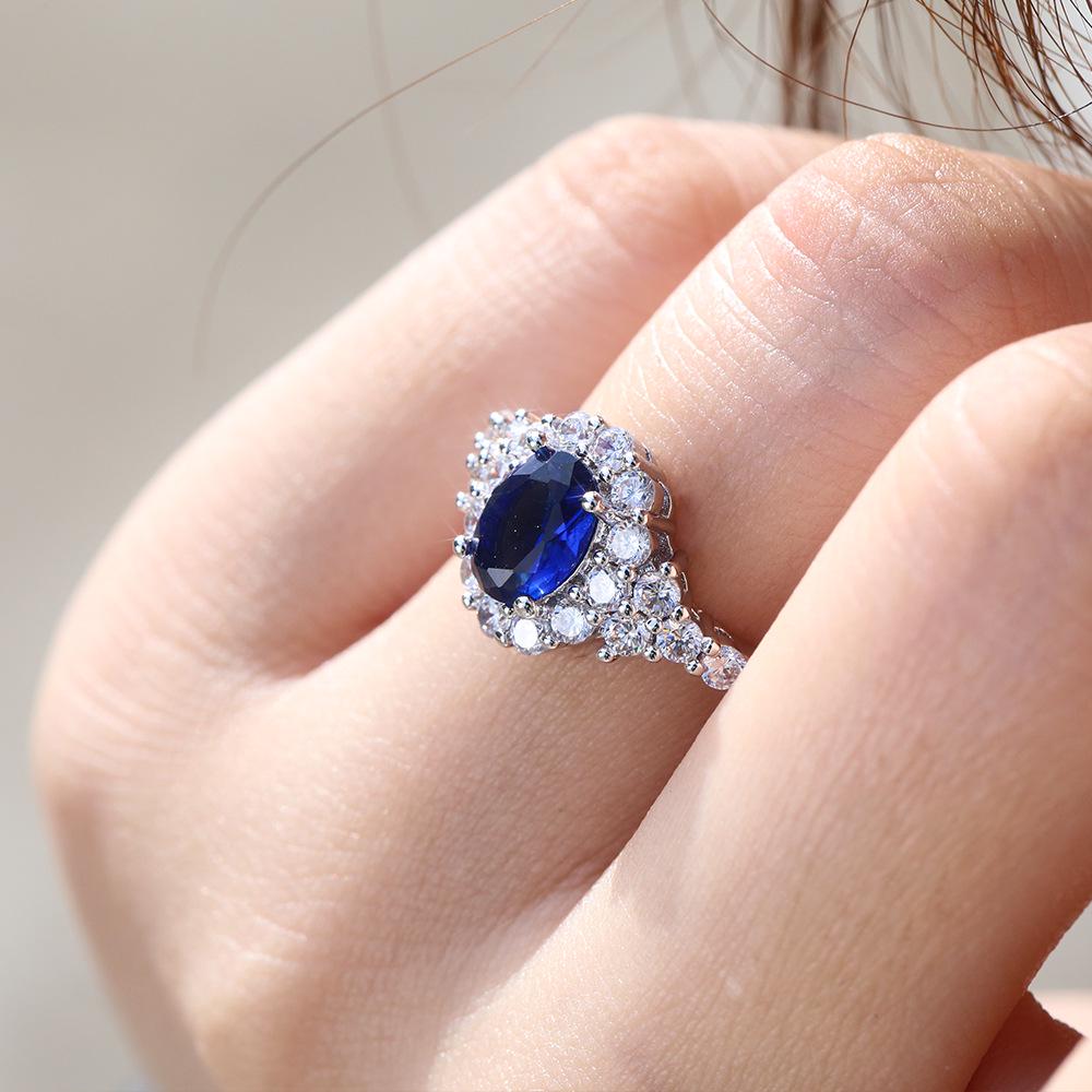 Lindon Classic Ring For Women With Round Shape Zircon Wedding Party Gift  Size 6-10