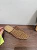 Niche Fishnet Woven Hollow Sandals Women's Summer New Fisherman Flat Bottom Round Head Bag Head Half Slippers
