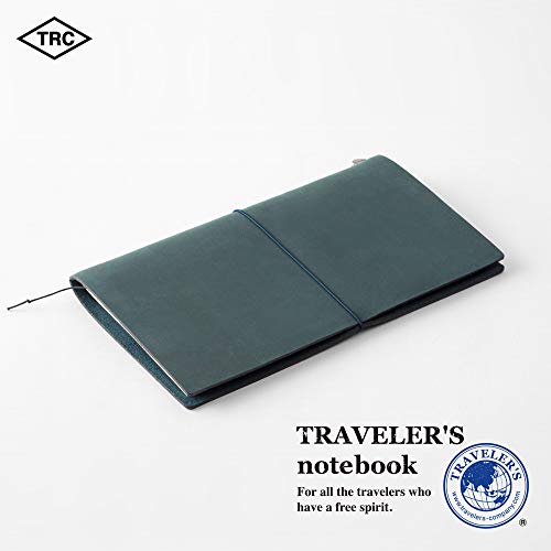 DESIGNPHIL MIDORI Traveler's Notebook, Regular Size, Limited Edition with Card, Blue, 15239006