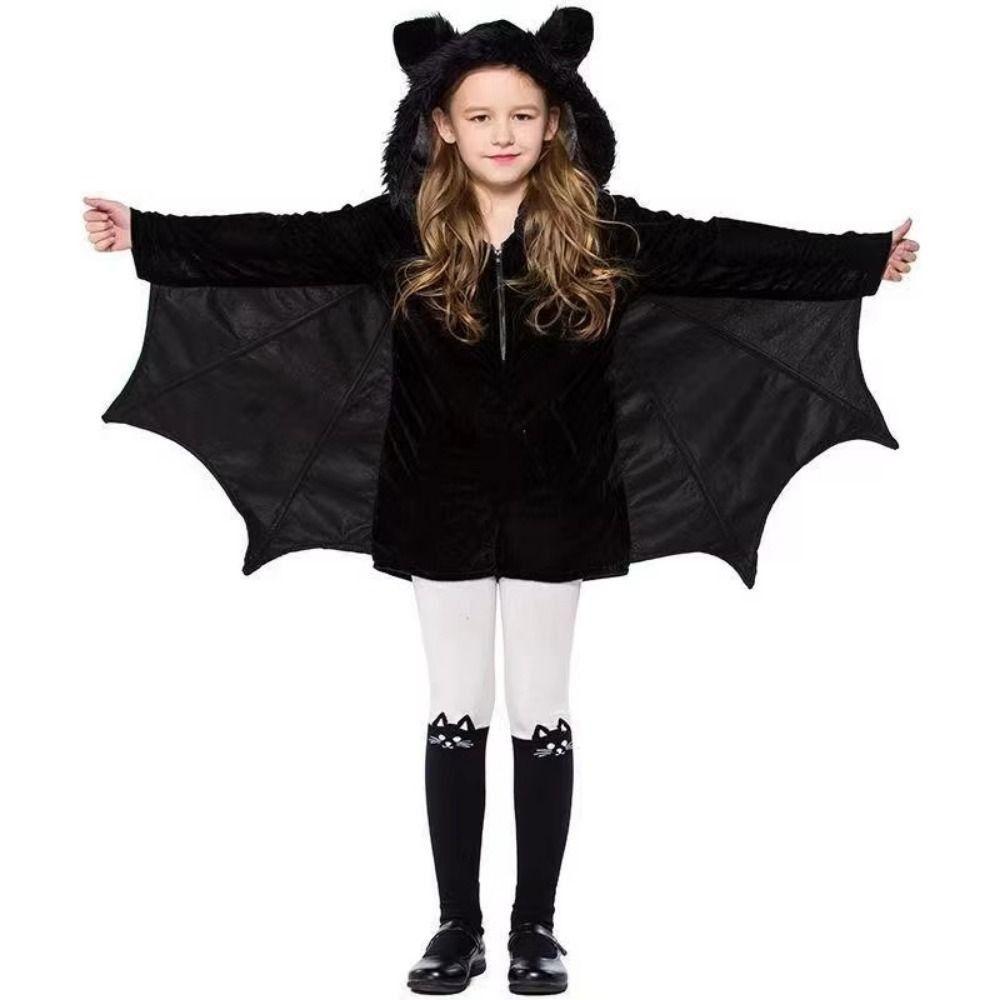 Multipurpose Halloween Kids Cape Nightclub Bar Dress Witches Robes Cool Bat Reaper Cloak  Children