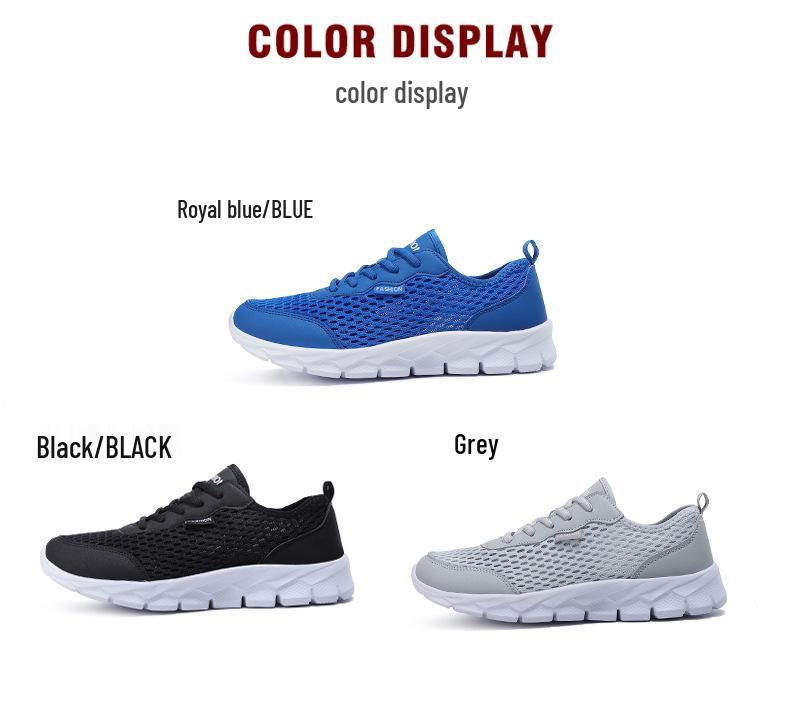 Men's Summer Mesh Shoes - Lightweight, Breathable & Fashionable Travel Footwear