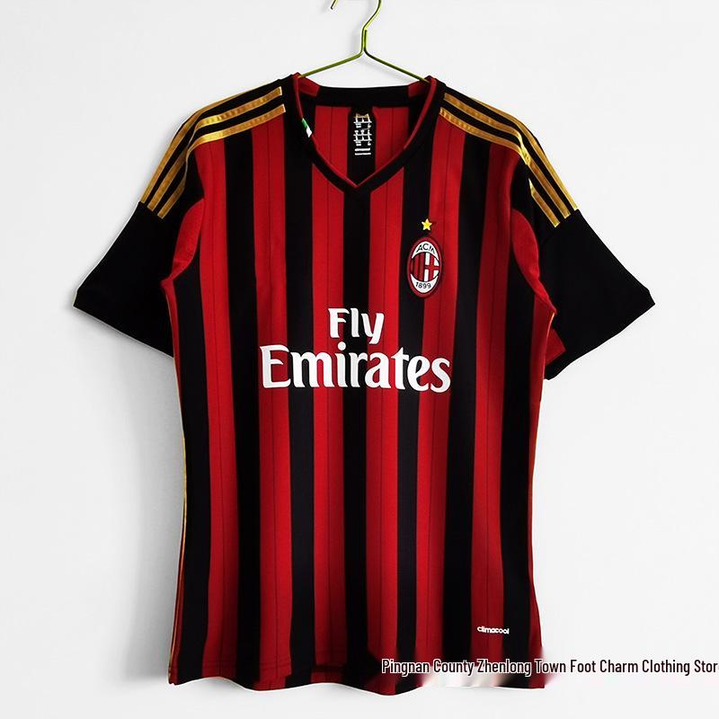 AC Milan Jersey Collection: Home & Away with Kaka & Ronaldo, 06/07 - 13/14