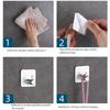 Seamless Metal Space Aluminum Hook for Bathroom & Kitchen