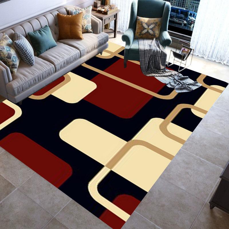 Geometric Modern Rugs Area Carpet Non-slip Floor Mat Door Family Bedroom Carpet Indoor Children's Play Throwing Yoga Mats
