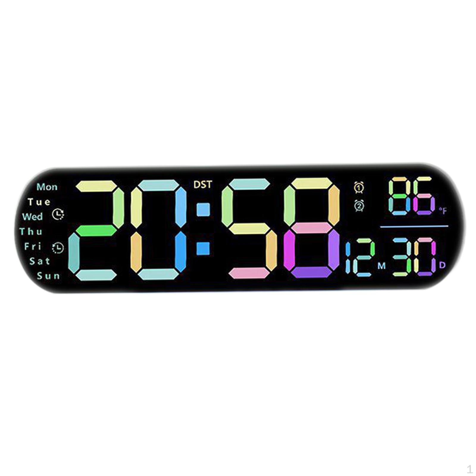 

Часы с многоцветным ночным светом и пультом дистанционного управления для домашнего офиса Colorful