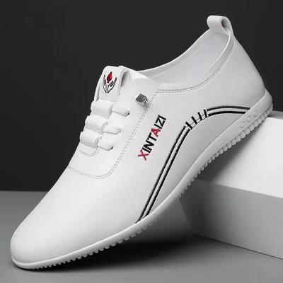 Pantofi din piele pentru bărbați 2024, pantofi casual Forrest Gump, cu fund moale, pantofi Bean pentru bărbați