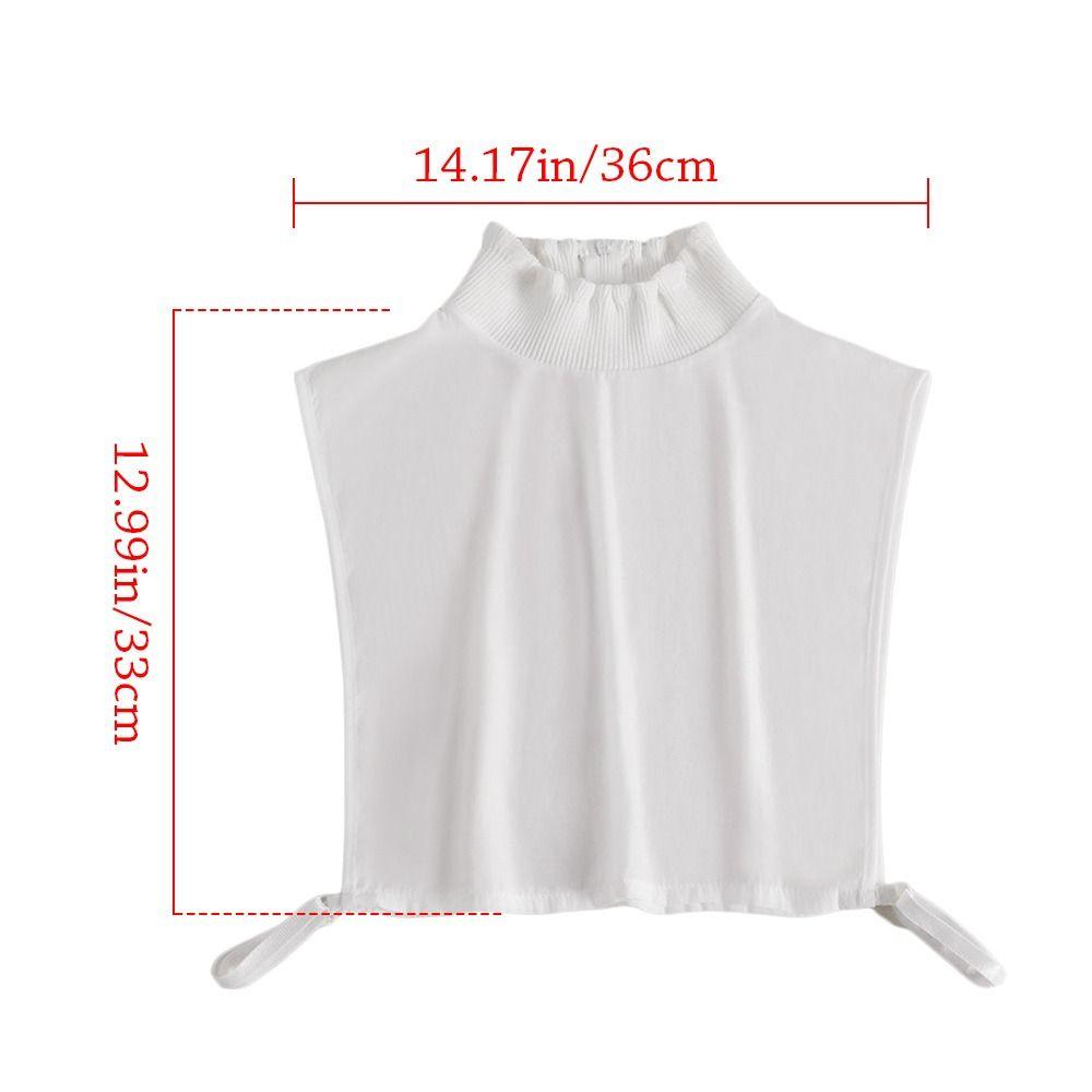 Vintage Baumwolle Abnehmbar Klassisch Revers Bluse Falscher Kragen Kleidung Accessoires Hemd Fake Kragen