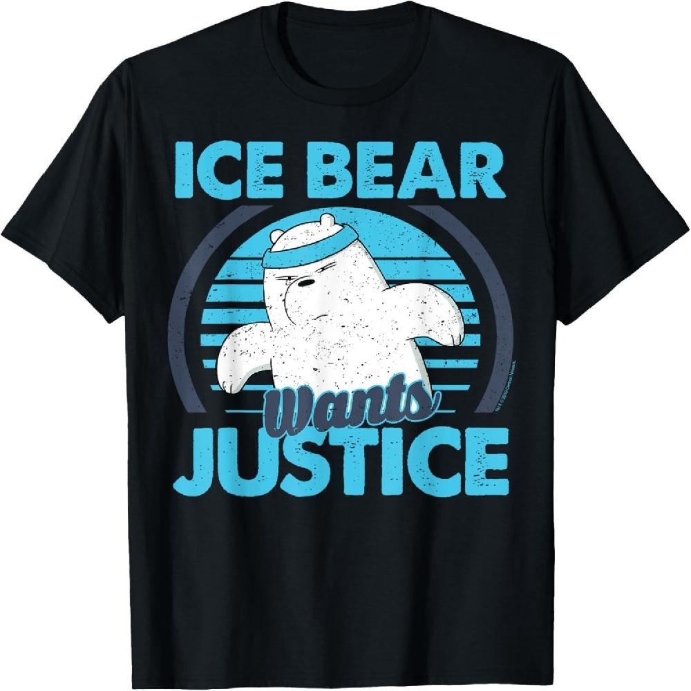 Футболка CN We Bare Bears Ice Bear Wants Justice XXXXXL чёрный