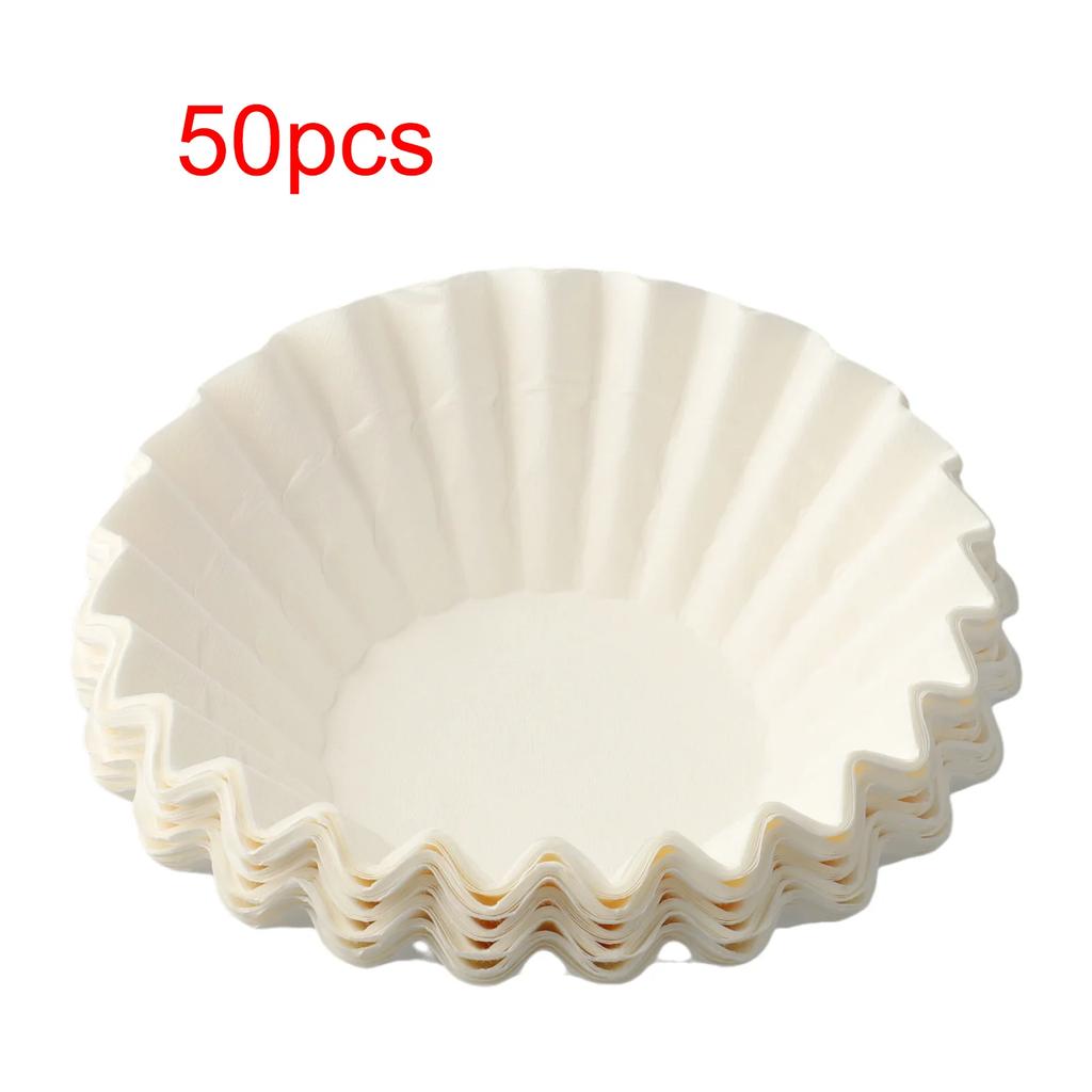 High-grade Food Filter Paper Coffee Paper Filters 2.0 Large 50pcs Coffee Filter Coffee Machine Disposable Paper Filters New