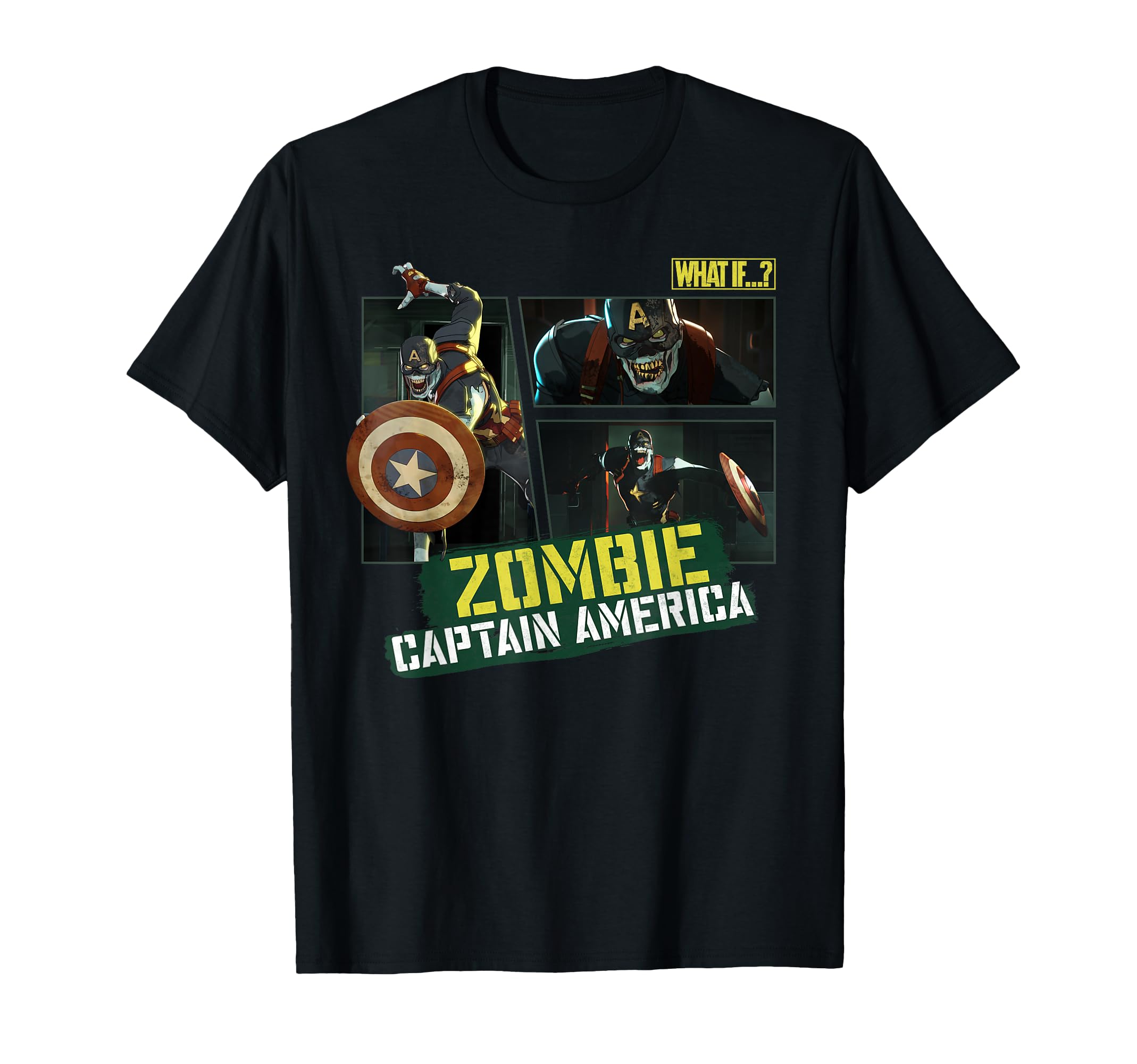 

Marvel WHAT IF... Zombie Captain America Panel T-Shirt