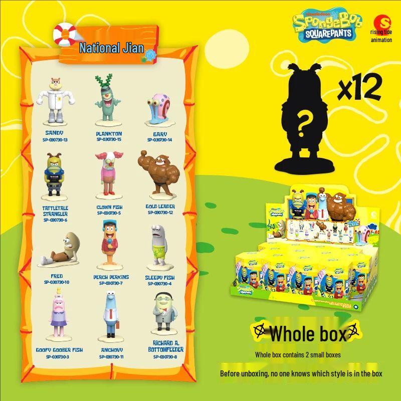 SpongeBob SquarePants Adventure Figures: Patrick, Squidward, Mr. Krabs Blind Box Ornaments