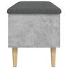 Storage Bench Concrete Grey 102x42x46 Cm Engineered Wood
