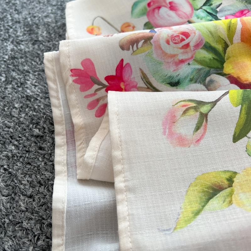 Rochie de damă de primăvară cu rever, mâneci felinar, pictată și imprimată, cu talie marcată, cu un singur rând de nasturi și croială amplă