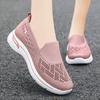 Shoes Women's old Beijing cloth shoes Middle-aged mother shoes Flying woven breathable casual shoes One pedal Flat shoes Single shoes