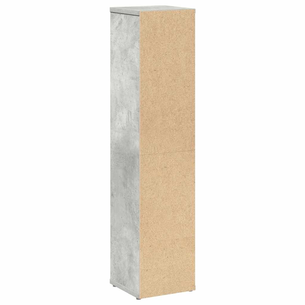 Bathroom Cabinet with Toilet Paper Holder Concrete Grey 20.5 X 20 X 90 Cm