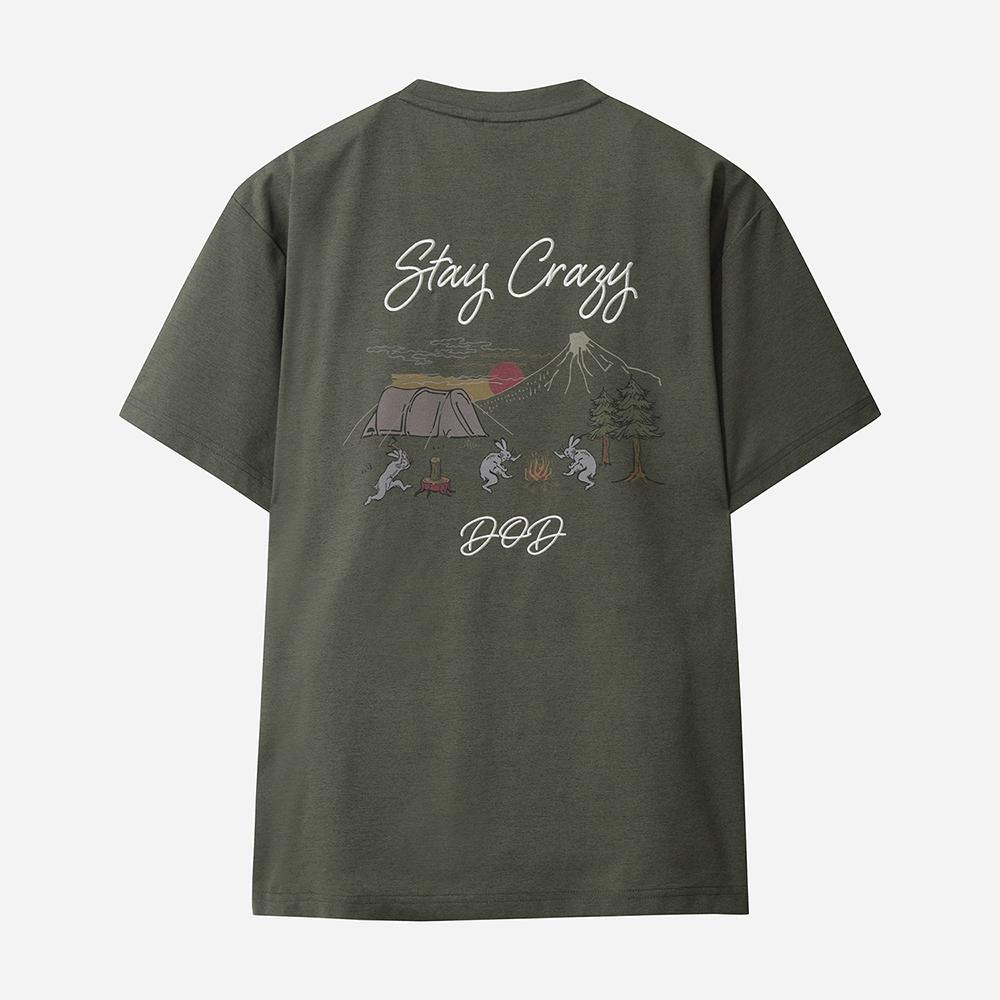DOD Sorona Steak Rage Graphic Short Sleeve T-Shirt (D.Charcoal Grey)