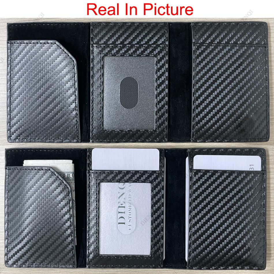 Automatic Pop Up Business Card Holders ID Card Holder Wallets Men Luxury Short Metal Minimalist Wallet Card Storage Bag Purse