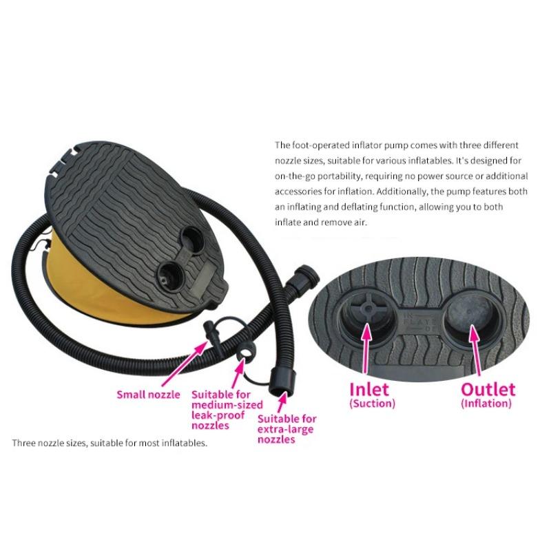 Outdoor Fußpumpe Luftpumpe Iator Für Unterlage Campingmatte Matratze Ballon Aufblasbares Bett Boot Spielzeug Schwimmen Schwimmzubehör