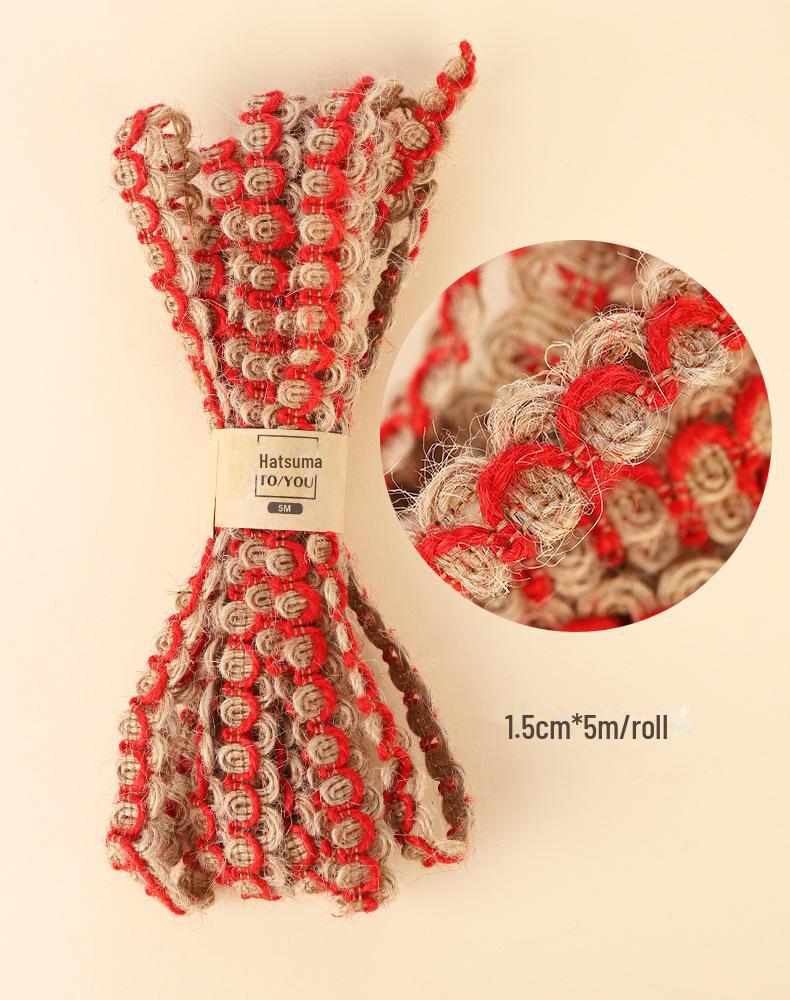 1.5cm Handmade Decorative Jute Cat Scratching Rope - Fine Hemp Ribbon for Crafts and Lighting Decoration