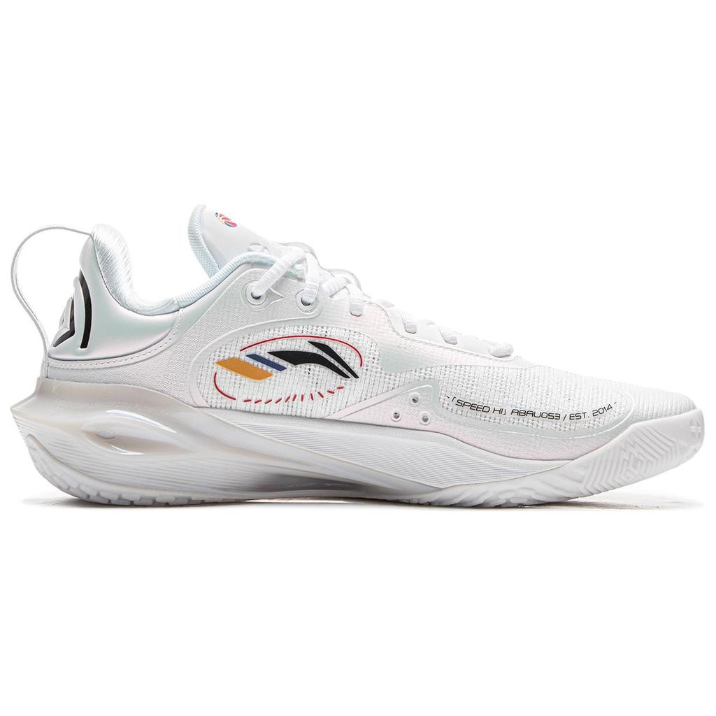 New LiNing Flash Strike 11 Supportive And Elastic Low Top Basketball Shoes Men's Standard White ABAU053-13