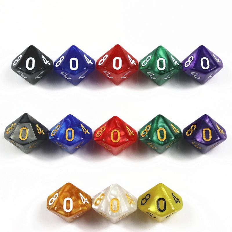 DND Dice Set D10 Game Dice for DND Role Playing Game Mable Effect Polyhedral Dice