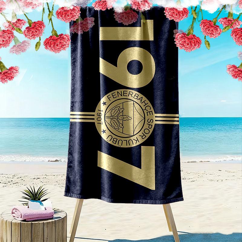 Fenerbahce SK Print Strandlaken, Groot Zacht Sneldrogend Handdoek voor Strand Camping Zwemmen