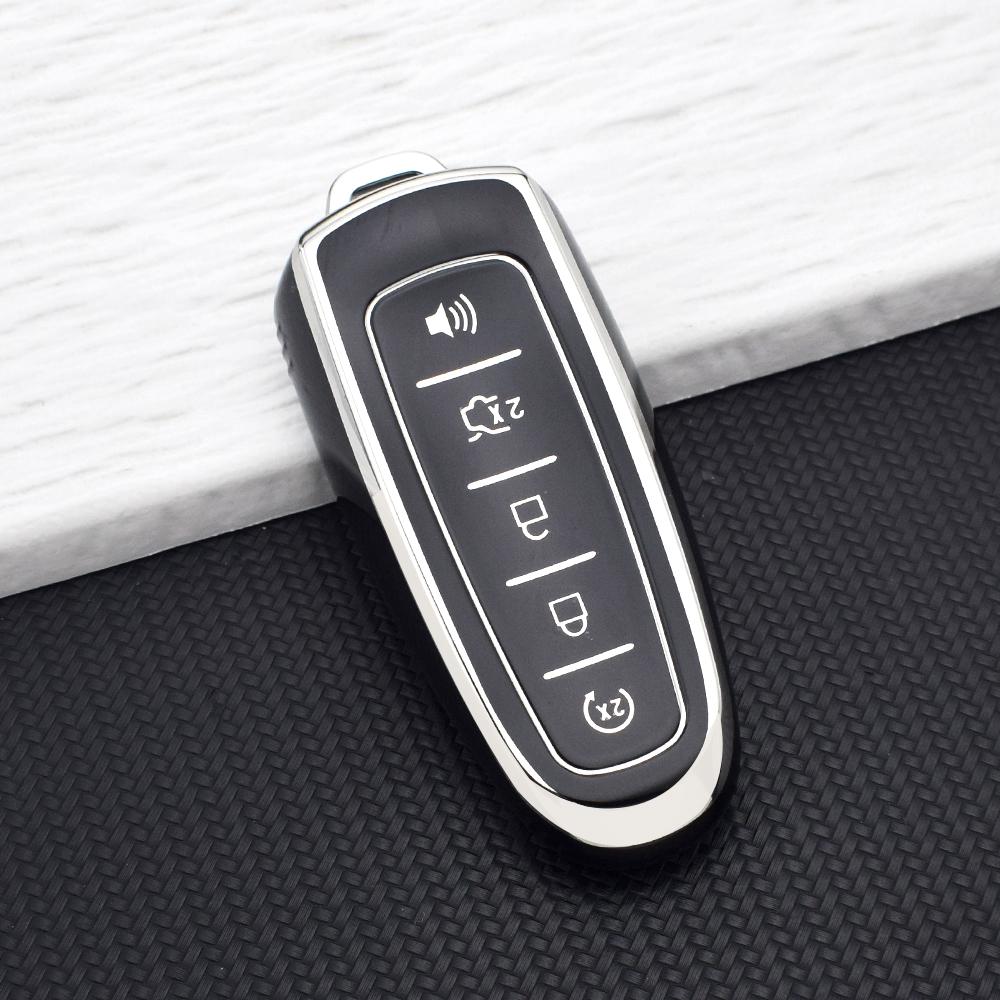 

TPU Car Key Case Cover For Ford Focus Edge Explorer Expedition Escape C-Max Flex Key Shell Protection Fob Keychain Accessories
