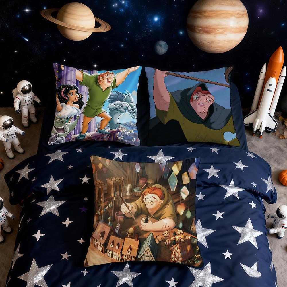 Cartoon The HHunchback Notre Dame DSN cushion cover Home Office Convenient Nordic Simplicity Hit With Zipper Cushion Cover
