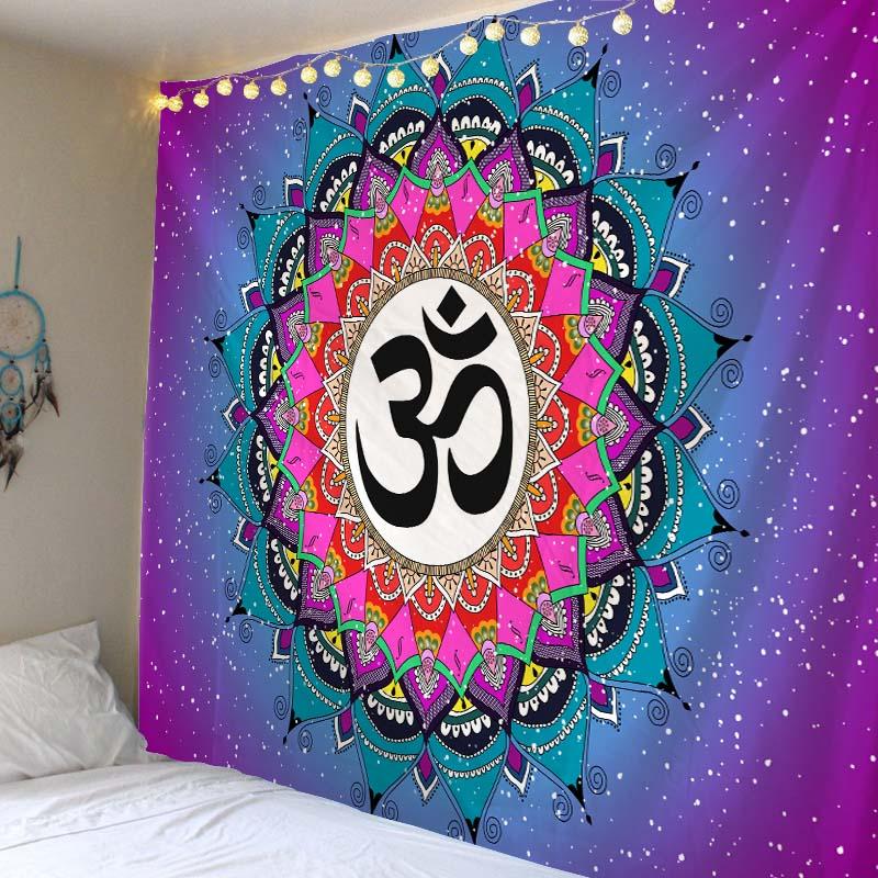 Indian mandala tapestry elephant wall hanging bohemian style decorative wall covering yoga mat aesthetics room decoration