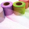 Silver Glitter Dot Headwear Organza Fabric DIY Bow Hair Accessory Gifts Packaging Material